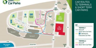 Harta e Dublin airport terminal 1