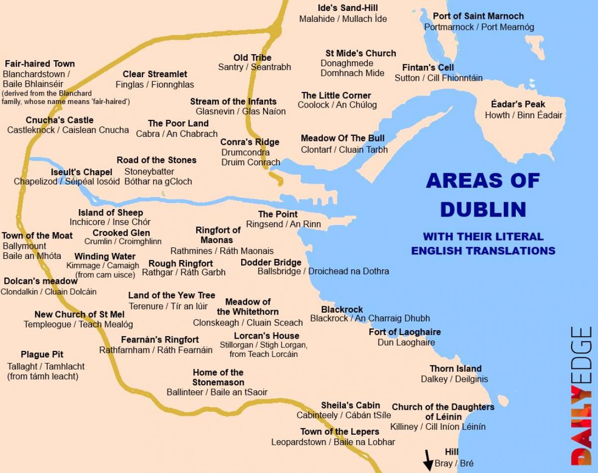 harta e Dublin për kullotë