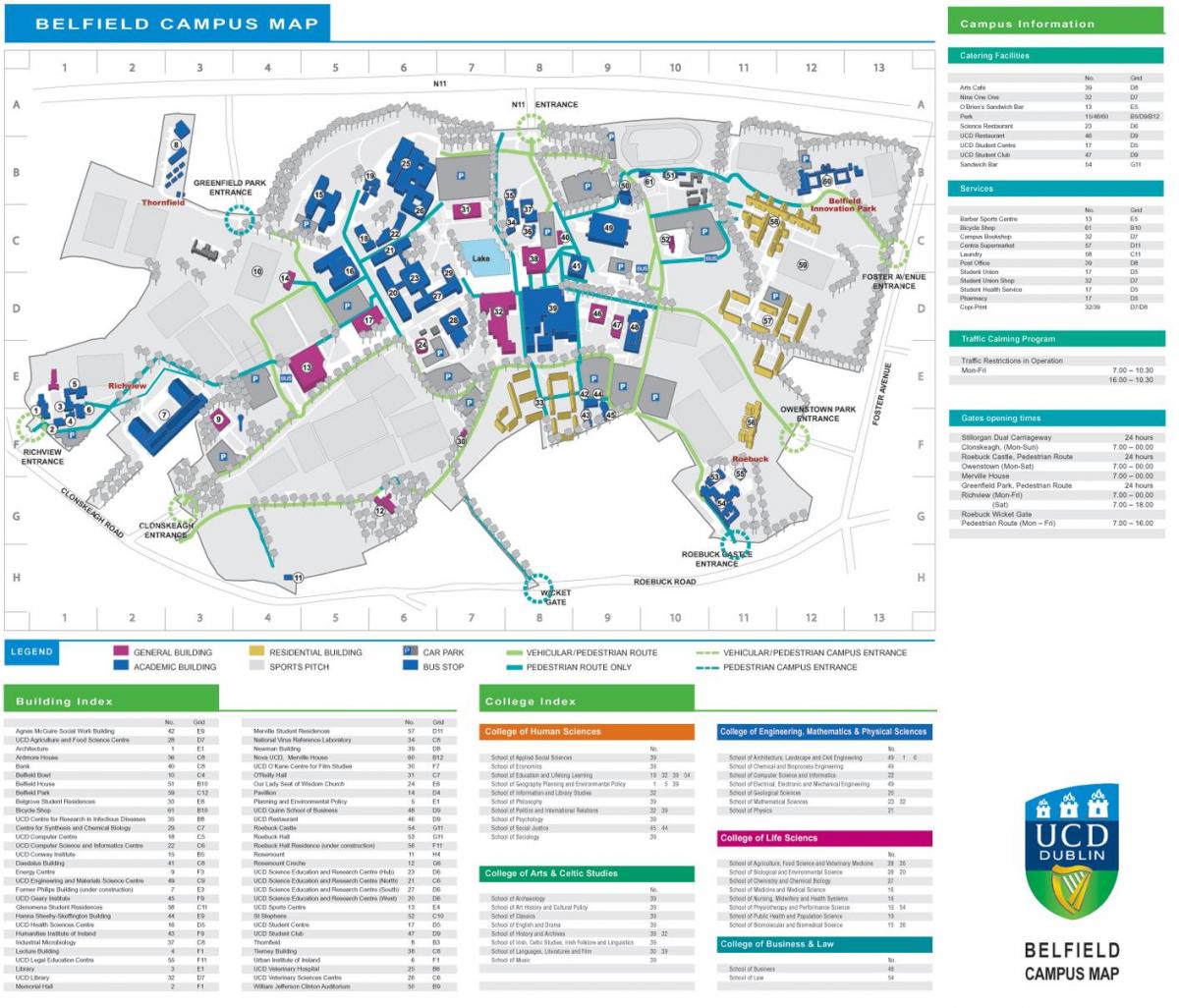 UCD Dublin hartë