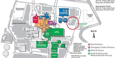 Harta e Beaumont hospital
