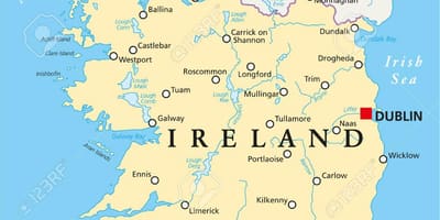 Dublin hartë irlandë