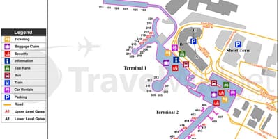 Harta e Dublin aeroport